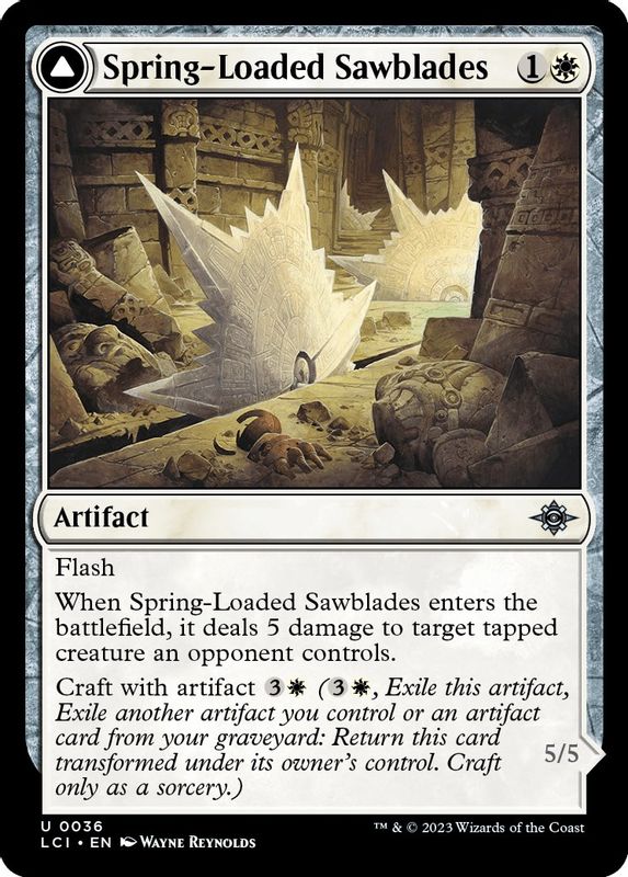 Spring-Loaded Sawblades - 36 - Uncommon