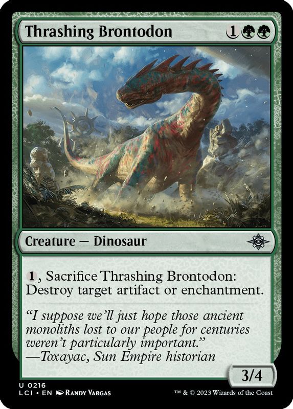 Thrashing Brontodon - 216 - Uncommon