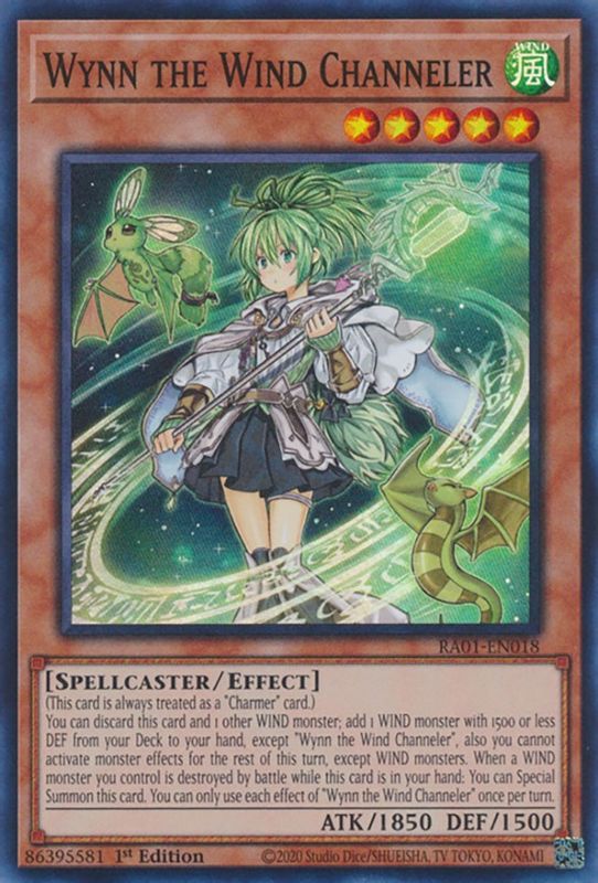 Wynn the Wind Channeler - RA01-EN018 - Super Rare