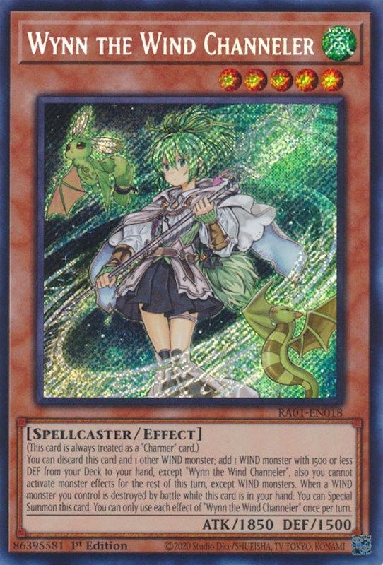 Wynn the Wind Channeler (Secret Rare) - RA01-EN018 - Secret Rare