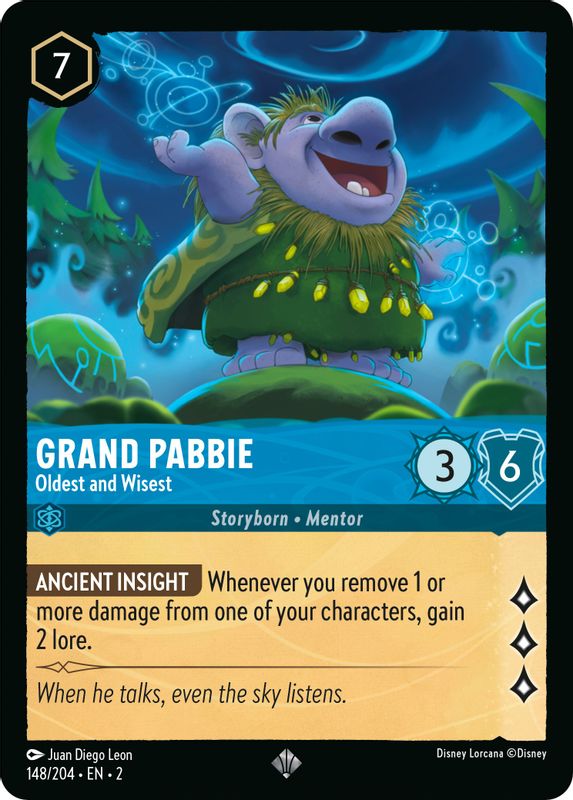 Grand Pabbie - Oldest and Wisest - 148/204 - Super Rare