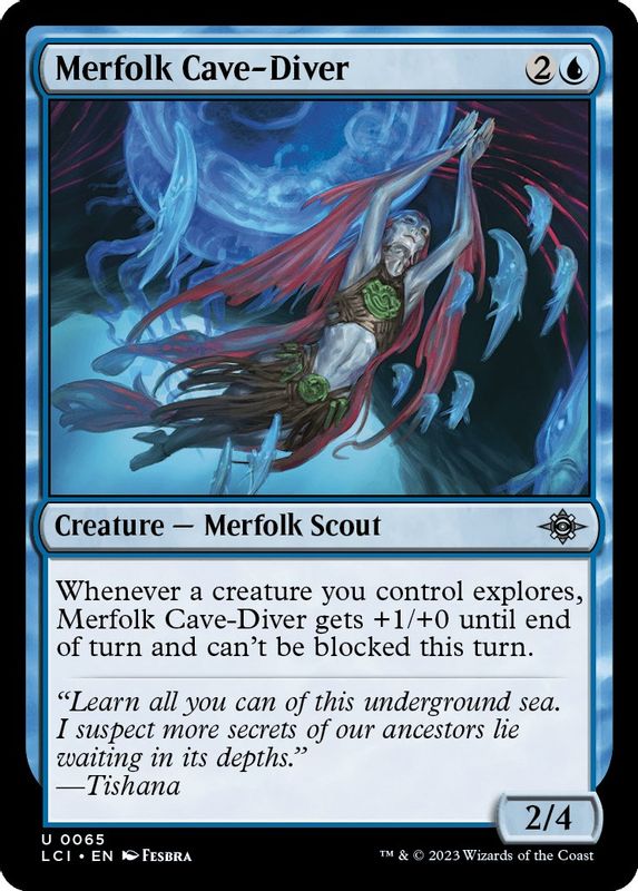 Merfolk Cave-Diver - 65 - Uncommon