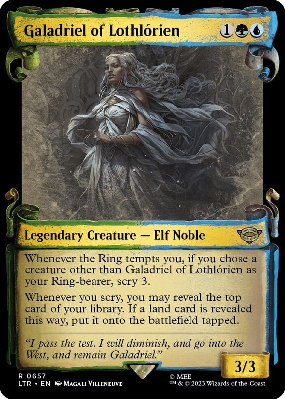 Galadriel of Lothlorien (Showcase Scrolls) - 657 - Rare