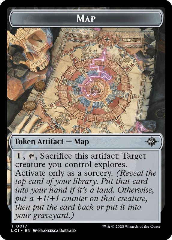 Map // Skeleton Pirate Double-Sided Token - 17 // 8 - Token