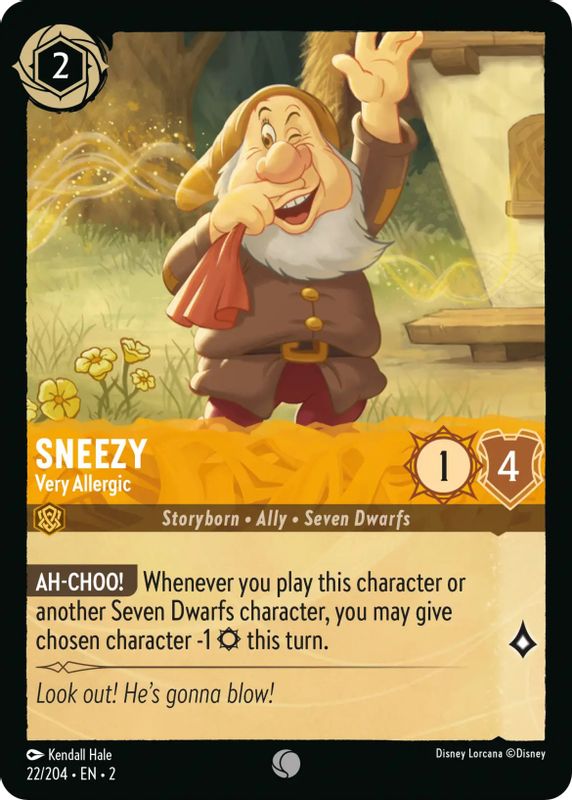 Sneezy - Very Allergic - 22/204 - Common