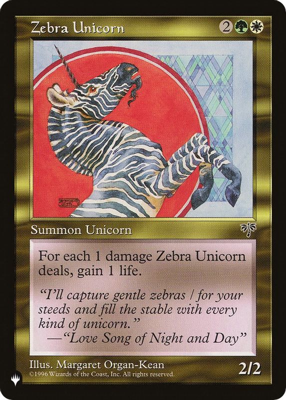 Zebra Unicorn - Uncommon