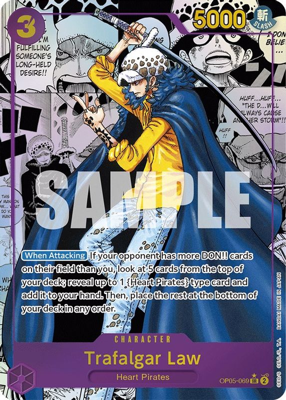 Trafalgar Law (Alternate Art) - OP05-069 - Super Rare