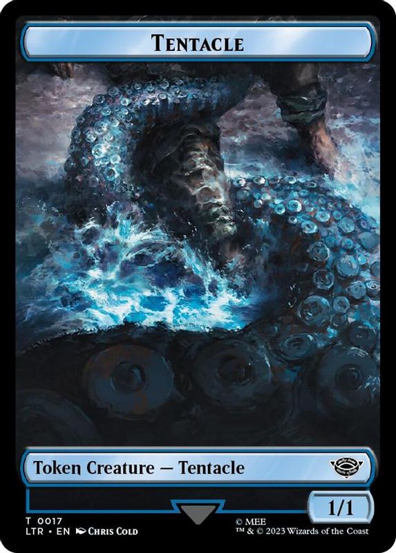 Tentacle // Food (0022) Double-Sided Token (Surge Foil) - 17 // 22 - Token