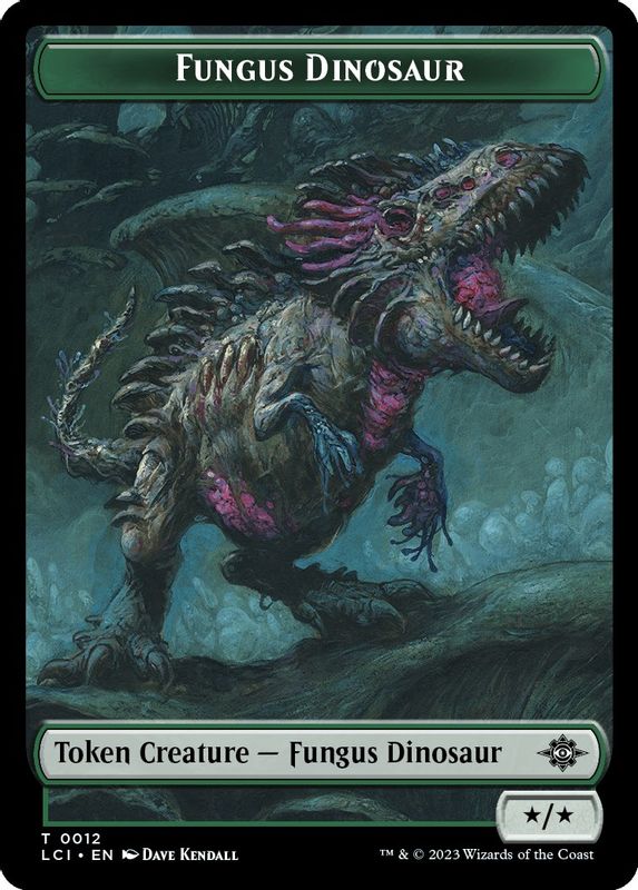 Fungus Dinosaur Token - 12 - Token