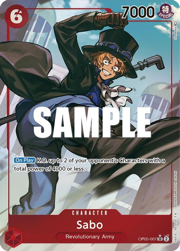 Sabo (007) (Alternate Art) - OP05-007 - Super Rare