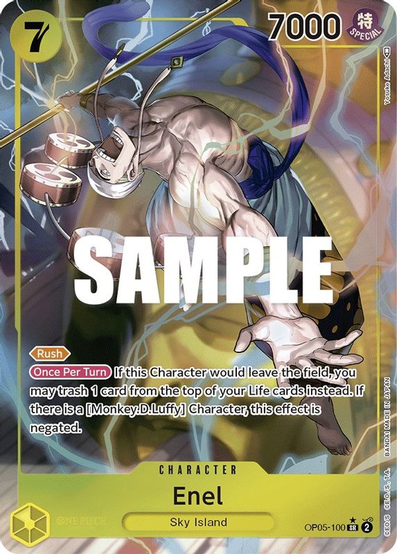 Enel (100) (Alternate Art) - OP05-100 - Super Rare