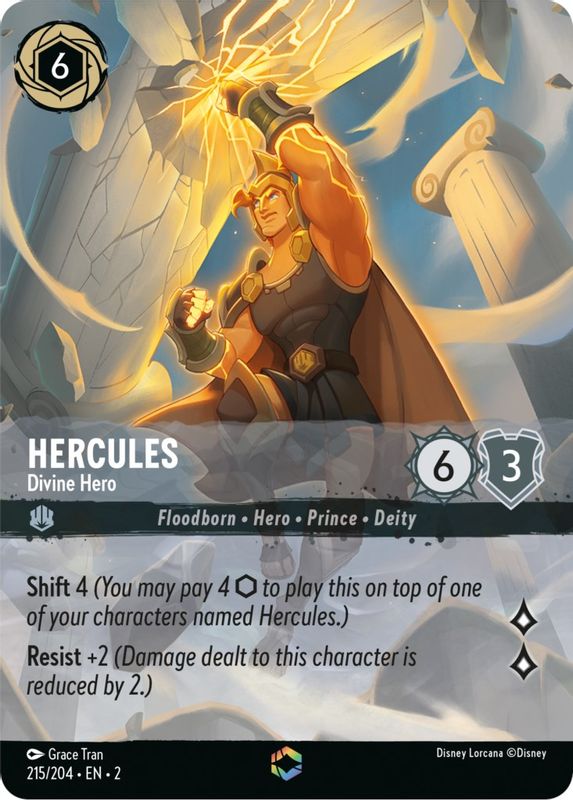 Hercules - Divine Hero (Alternate Art) - 215/204 - Enchanted