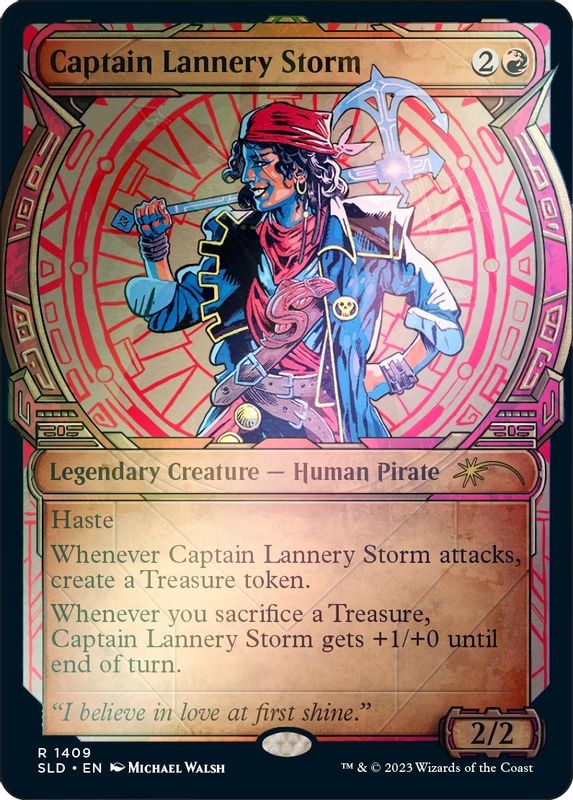 Captain Lannery Storm (Rainbow Foil) - 1409 - Rare