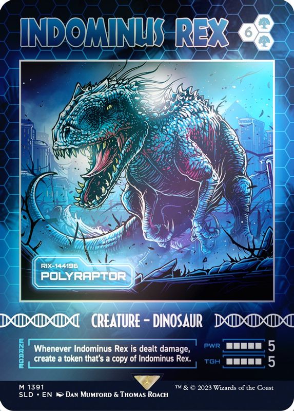 Indominus Rex - Polyraptor (Rainbow Foil) - 1391 - Mythic