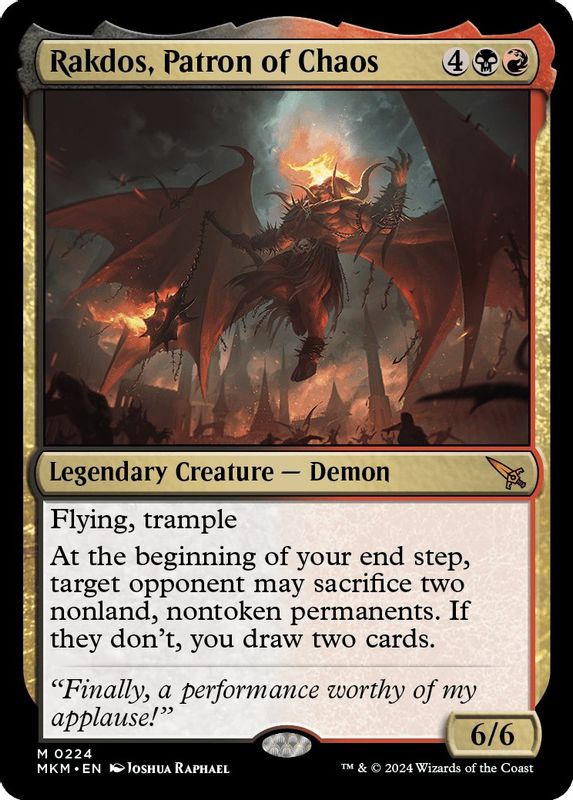 Rakdos, Patron of Chaos - 224 - Mythic