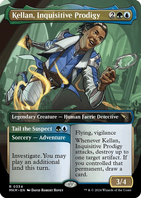 Kellan, Inquisitive Prodigy (Borderless) - 334 - Rare