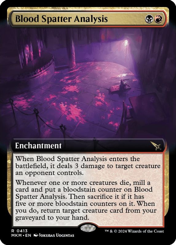 Blood Spatter Analysis (Extended Art) - 413 - Rare