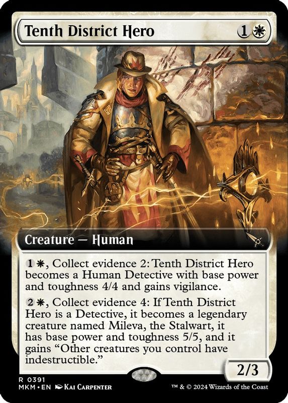 Tenth District Hero (Extended Art) - 391 - Rare