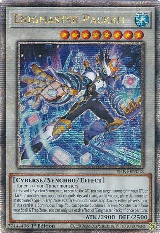 Enigmaster Packbit (Quarter Century Secret Rare) - PHNI-EN042 - Quarter Century Secret Rare