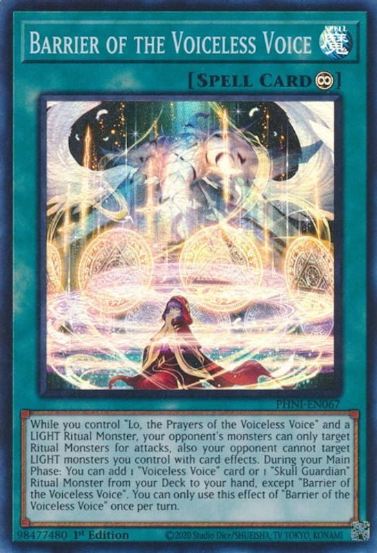 Barrier of the Voiceless Voice - PHNI-EN067 - Super Rare