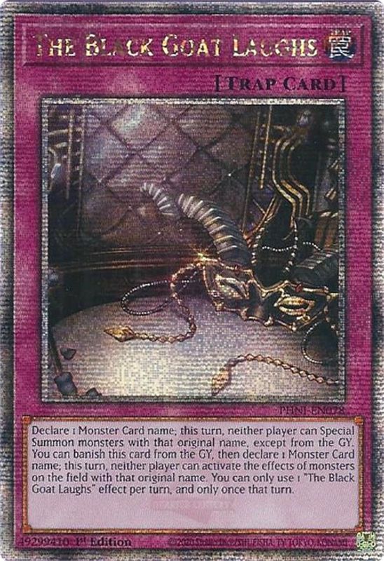 The Black Goat Laughs (Quarter Century Secret Rare) - PHNI-EN078 - Quarter Century Secret Rare