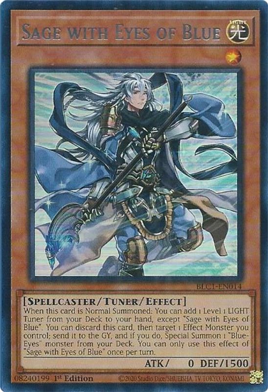 Sage with Eyes of Blue (Silver) - BLC1-EN014 - Ultra Rare