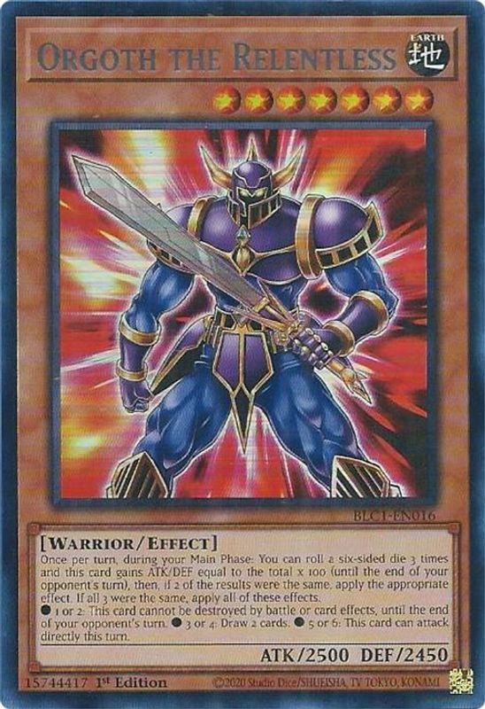 Orgoth the Relentless (Silver) - BLC1-EN016 - Ultra Rare