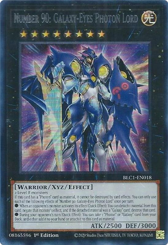 Number 90: Galaxy-Eyes Photon Lord (Silver) - BLC1-EN018 - Ultra Rare