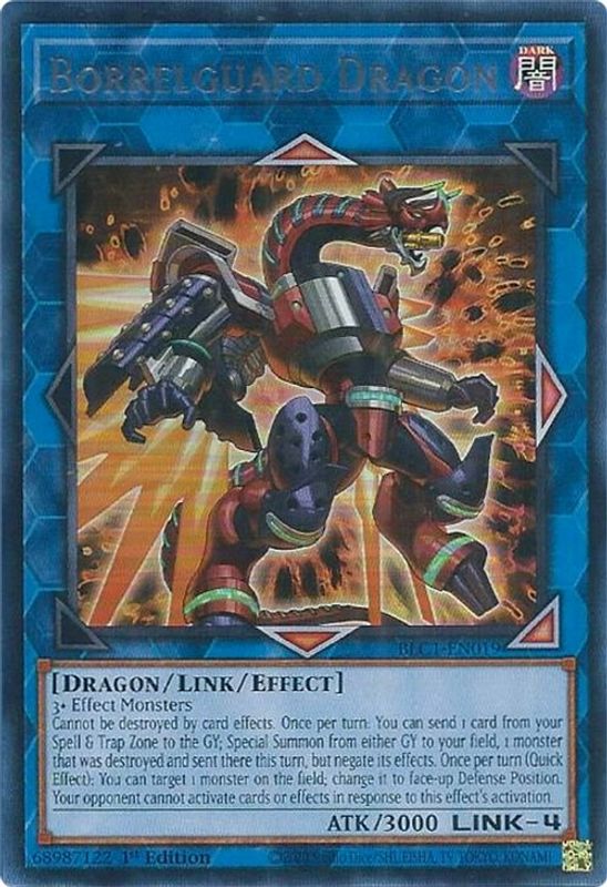 Borrelguard Dragon (Silver) - BLC1-EN019 - Ultra Rare