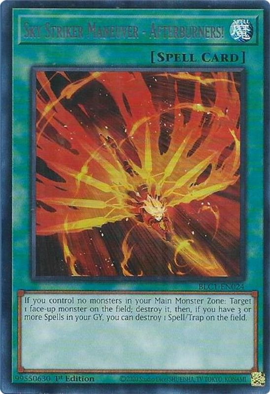 Sky Striker Maneuver - Afterburners! (Silver) - BLC1-EN024 - Ultra Rare