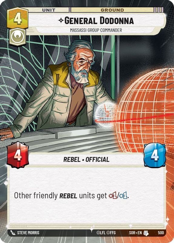 General Dodonna - Massassi Group Commander (Hyperspace) - 500 - Uncommon