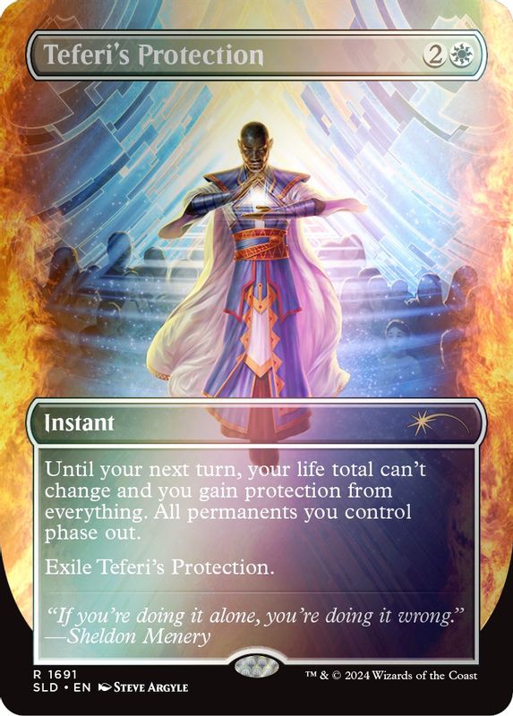 Teferi's Protection (1691) (Rainbow Foil) - 1691 - Rare