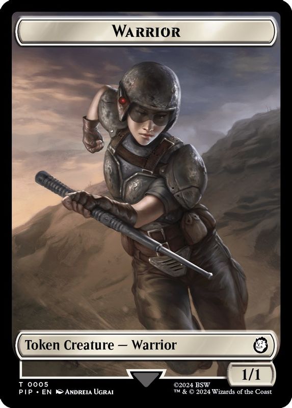 Warrior // Food (0012) Double-Sided Token - 5 // 12 - Token