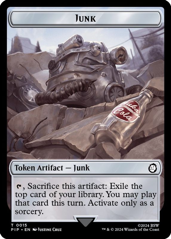 Junk // Copy Double-Sided Token - 15 // 1 - Token