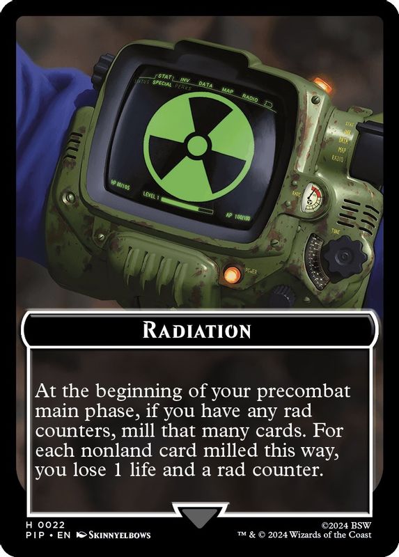 Radiation // Squirrel Double-Sided Token - 22 // 9 - Token