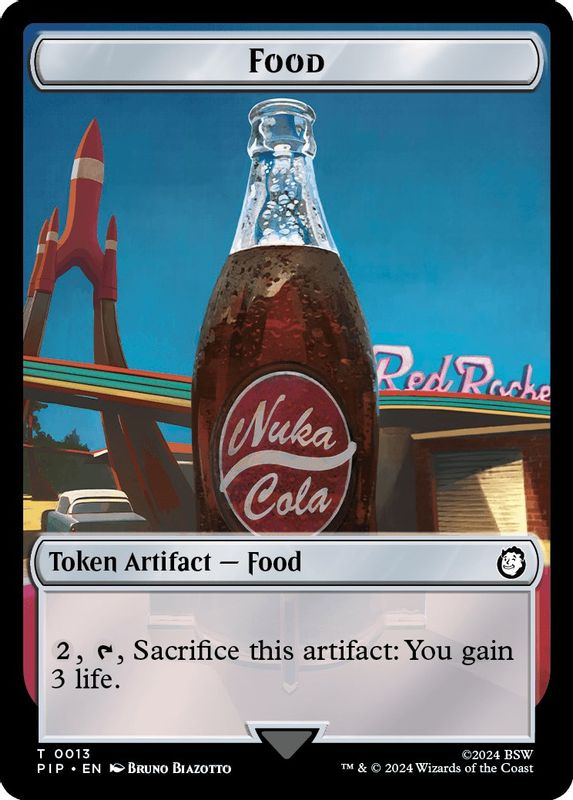 Food (0013) // Wasteland Survival Guide Double-Sided Token - 13 // 20 - Token