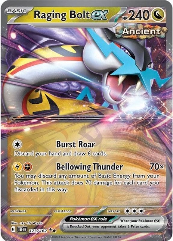 Raging Bolt ex - 123/162 - 123/162 - Double Rare