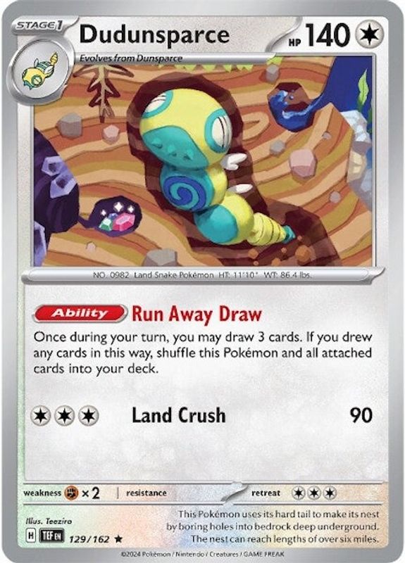 Dudunsparce - 129/162 - Rare