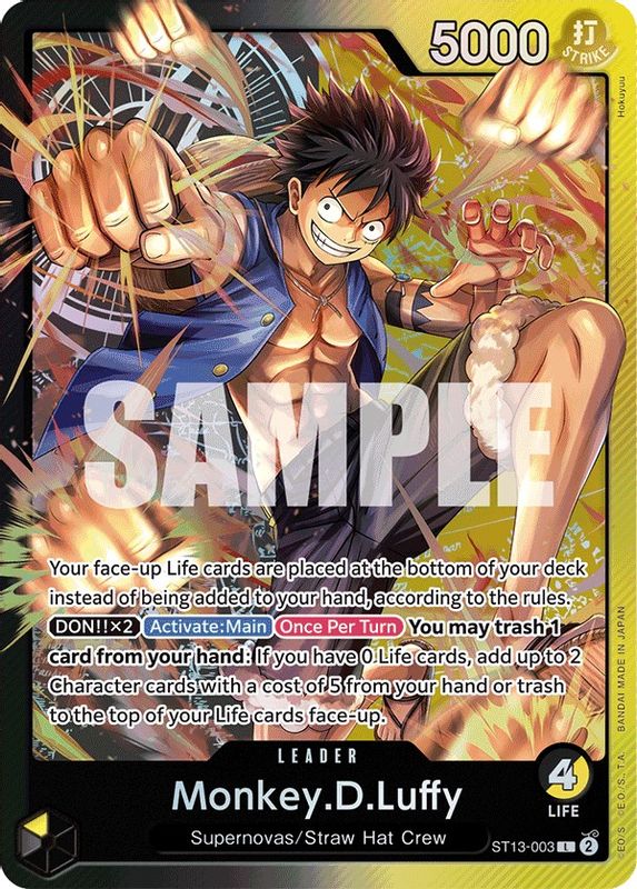 Monkey.D.Luffy (003) - ST13-003 - Leader