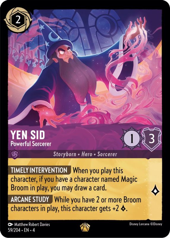 Yen Sid - Powerful Sorcerer - 59/204 - Legendary