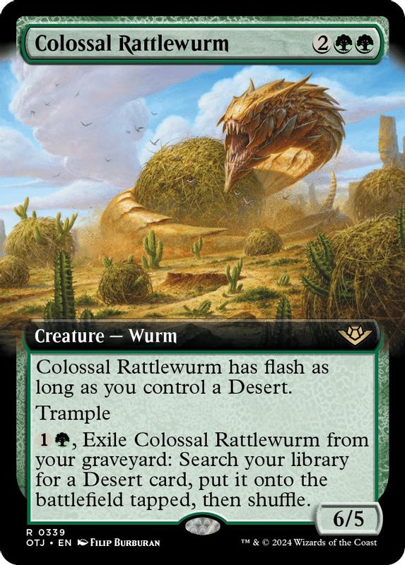 Colossal Rattlewurm (Extended Art) - 339 - Rare