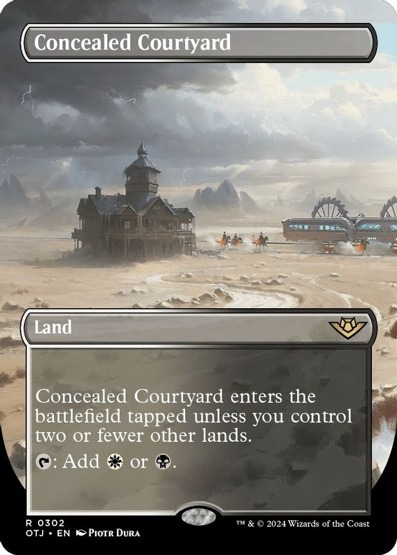 Concealed Courtyard (Borderless) - 302 - Rare