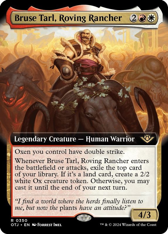 Bruse Tarl, Roving Rancher (Extended Art) - 350 - Rare