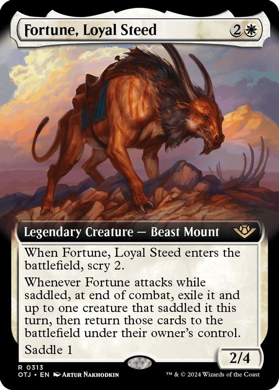 Fortune, Loyal Steed (Extended Art) - 313 - Rare