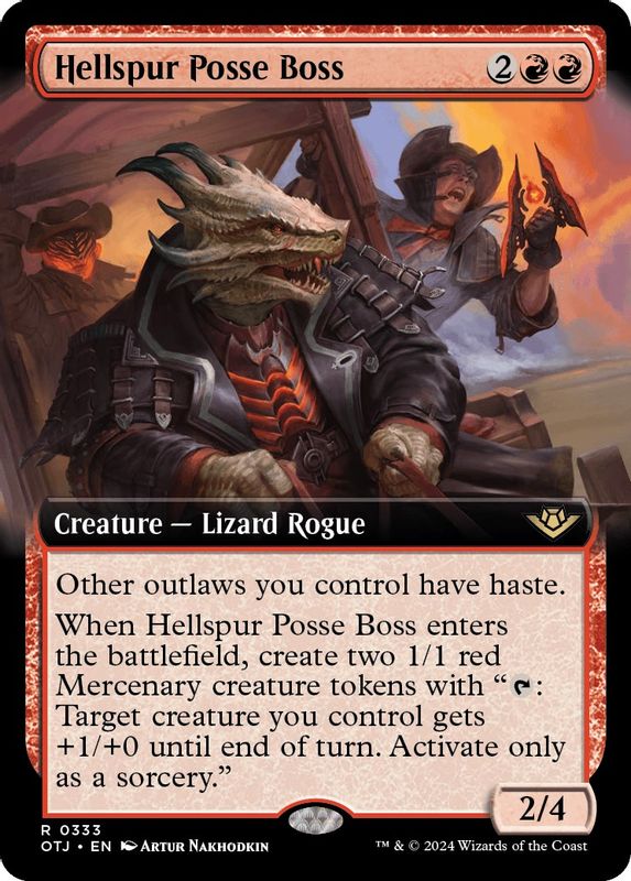 Hellspur Posse Boss (Extended Art) - 333 - Rare