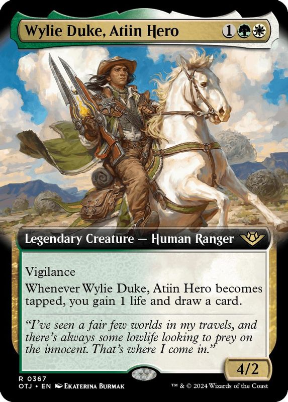 Wylie Duke, Atiin Hero (Extended Art) - 367 - Rare