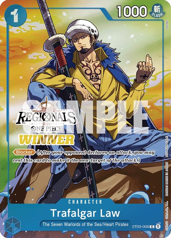 Trafalgar Law (Offline Regional 2024 Vol. 2) [Winner] - ST03-008 - Promo