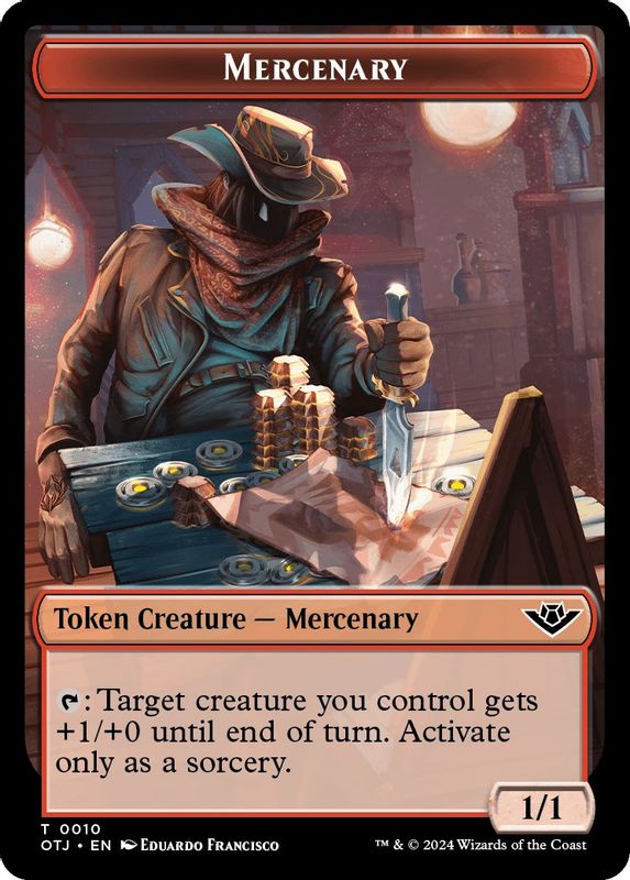 Mercenary // Treasure Double-Sided Token - 10 // 18 - Token