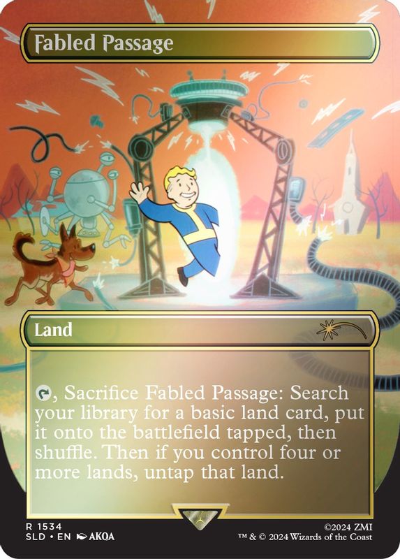 Fabled Passage (1534) (Rainbow Foil) - 1534 - Rare