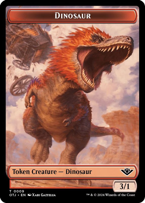 Dinosaur // Plot Double-Sided Token - 9 // 20 - Token